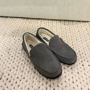 Lands' End Men's Charcoal Suede Loafers